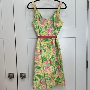 Lily Pulitzer Tropical Floral Midi Dress